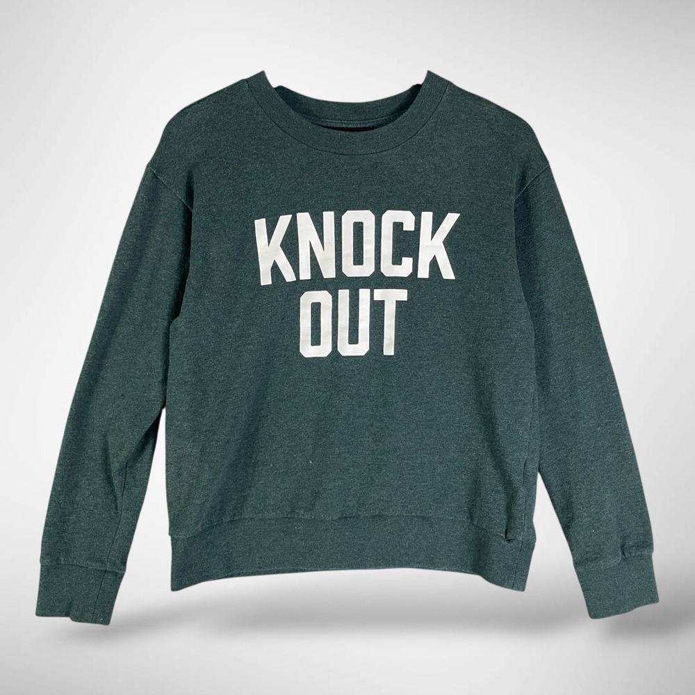 Banana Republic Knock Out‎ Crewneck Sweatshirt Dark Green Women's Small